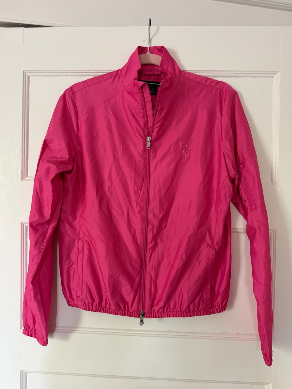Ralph Lauren Golf Women’s Small Pink Lightweight Windbreaker Jacket Full Zip